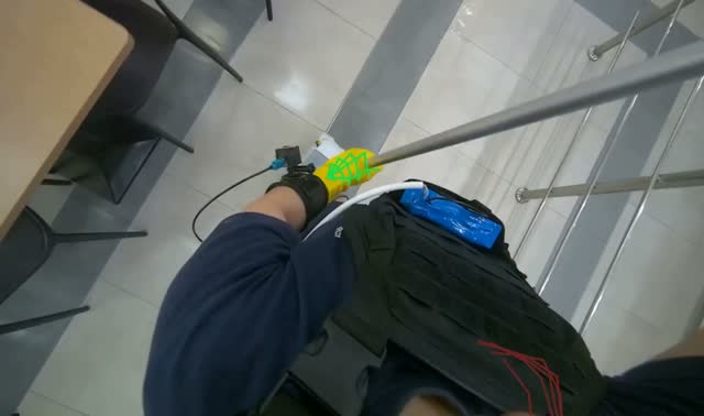 Mopping tiled floor: egocentric robotics sample