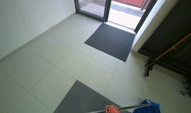 Dust mopping office floor: egocentric robotics sample
