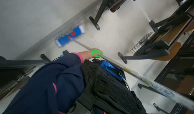 Mopping lecture hall floor: egocentric robotics sample