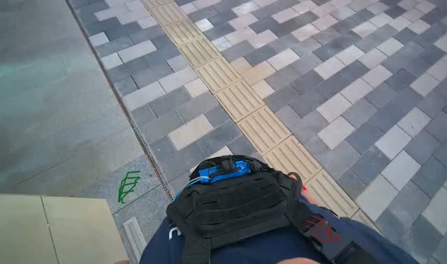 Walking with cleaning supplies: egocentric robotics sample