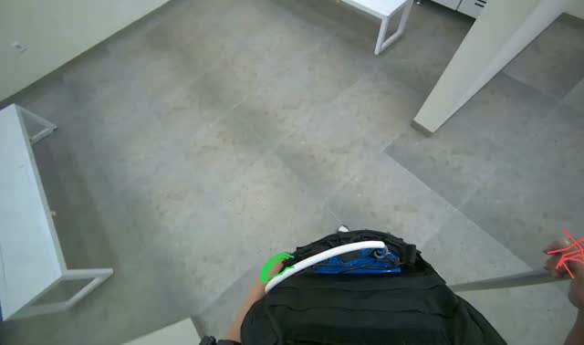 Wiping locker surfaces: egocentric robotics sample