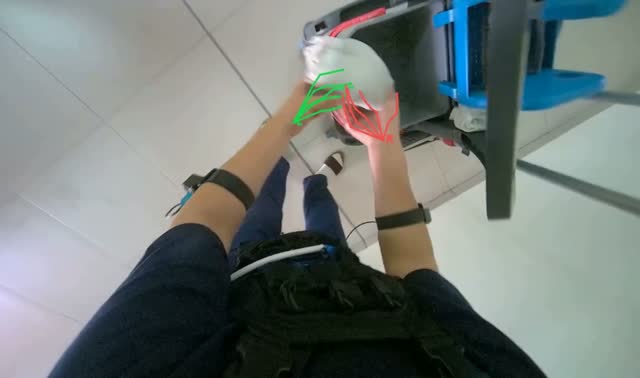 Mopping tiled floor: egocentric robotics sample