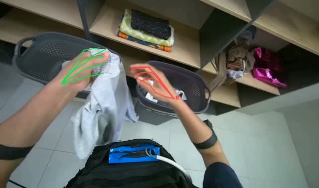 Folding and stacking laundry: egocentric robotics sample