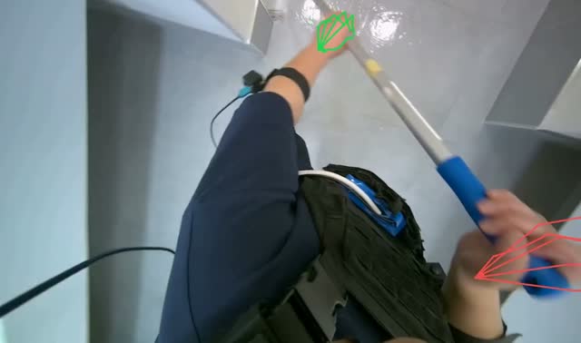 Mopping floor: egocentric robotics sample