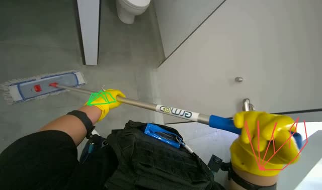 Mopping floor: egocentric robotics sample