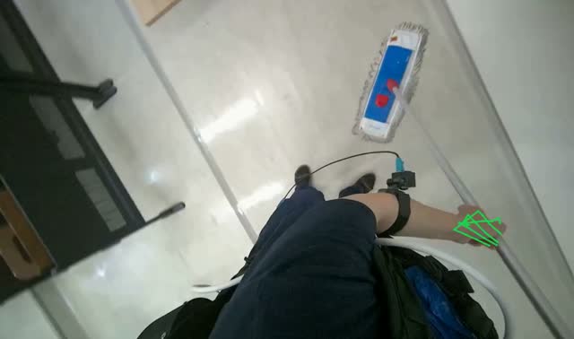 Mopping floor: egocentric robotics sample