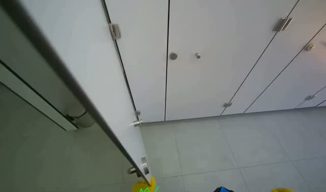 Cleaning toilet stalls: egocentric robotics sample
