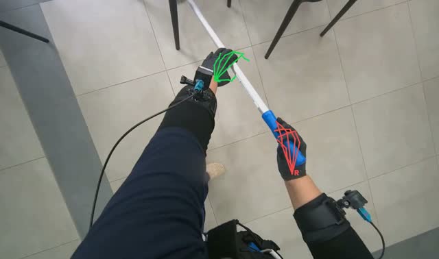 Mopping cafe floor: egocentric robotics sample