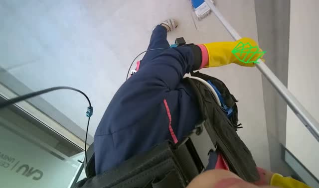 Mopping floor: egocentric robotics sample
