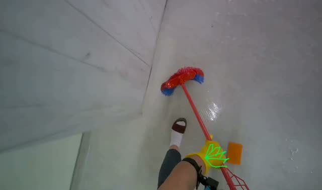 Sweeping the floor: egocentric robotics sample